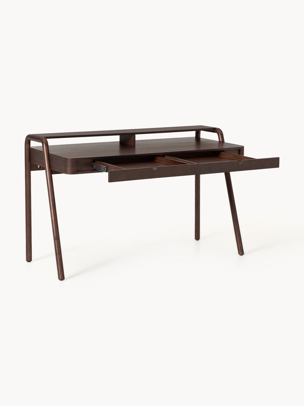 Evrak Desk with Drawers — Dark Grey
