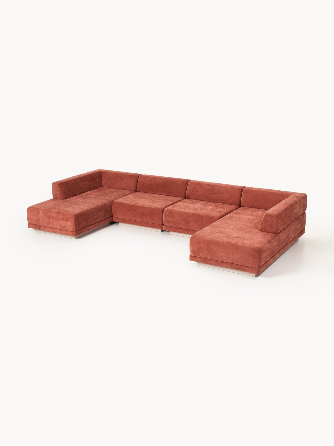 Colin Large Modular Sofa (4-seater) — Terracotta