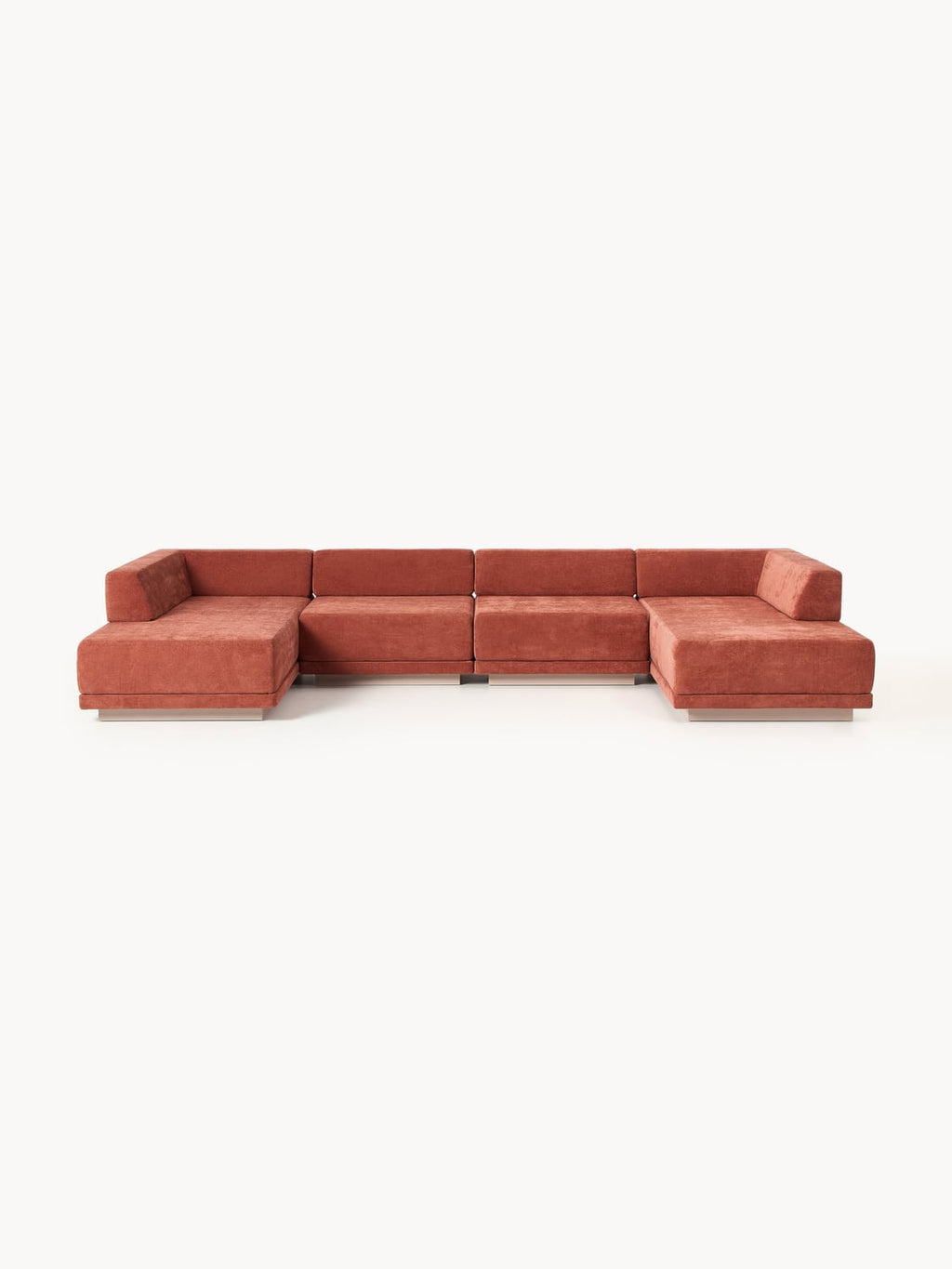 Colin Large Modular Sofa (4-seater) — Terracotta
