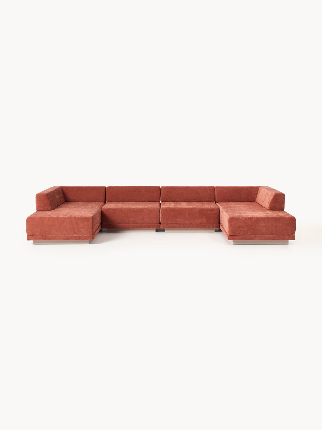 Colin Large Modular Sofa (4-seater) — Terracotta