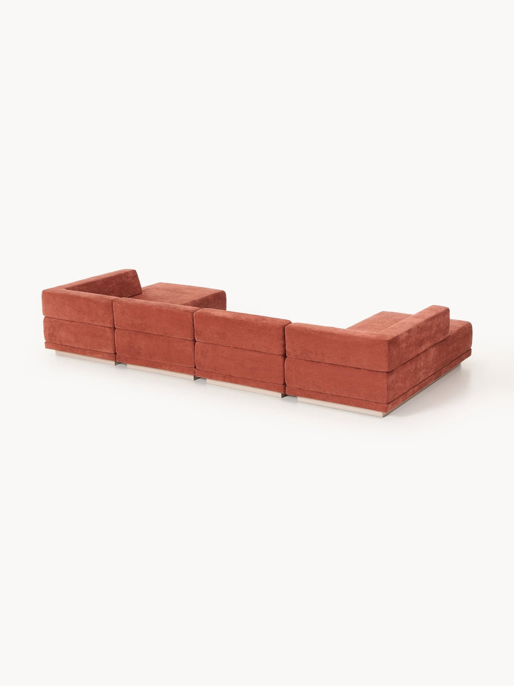Colin Large Modular Sofa (4-seater) — Terracotta