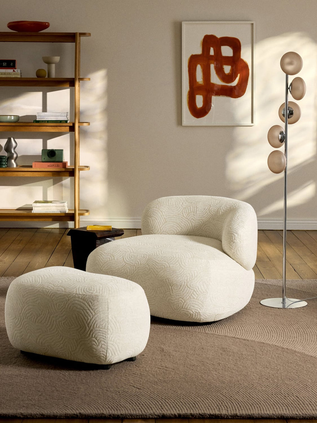Alba Lounge Chair — Off-White