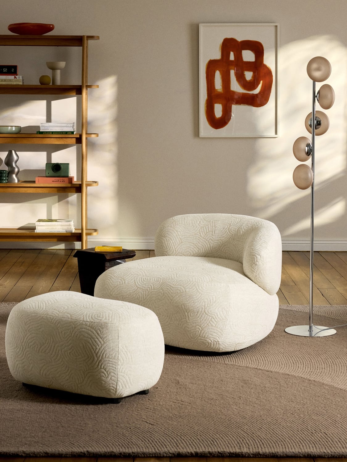 Alba Lounge Chair — Off-White