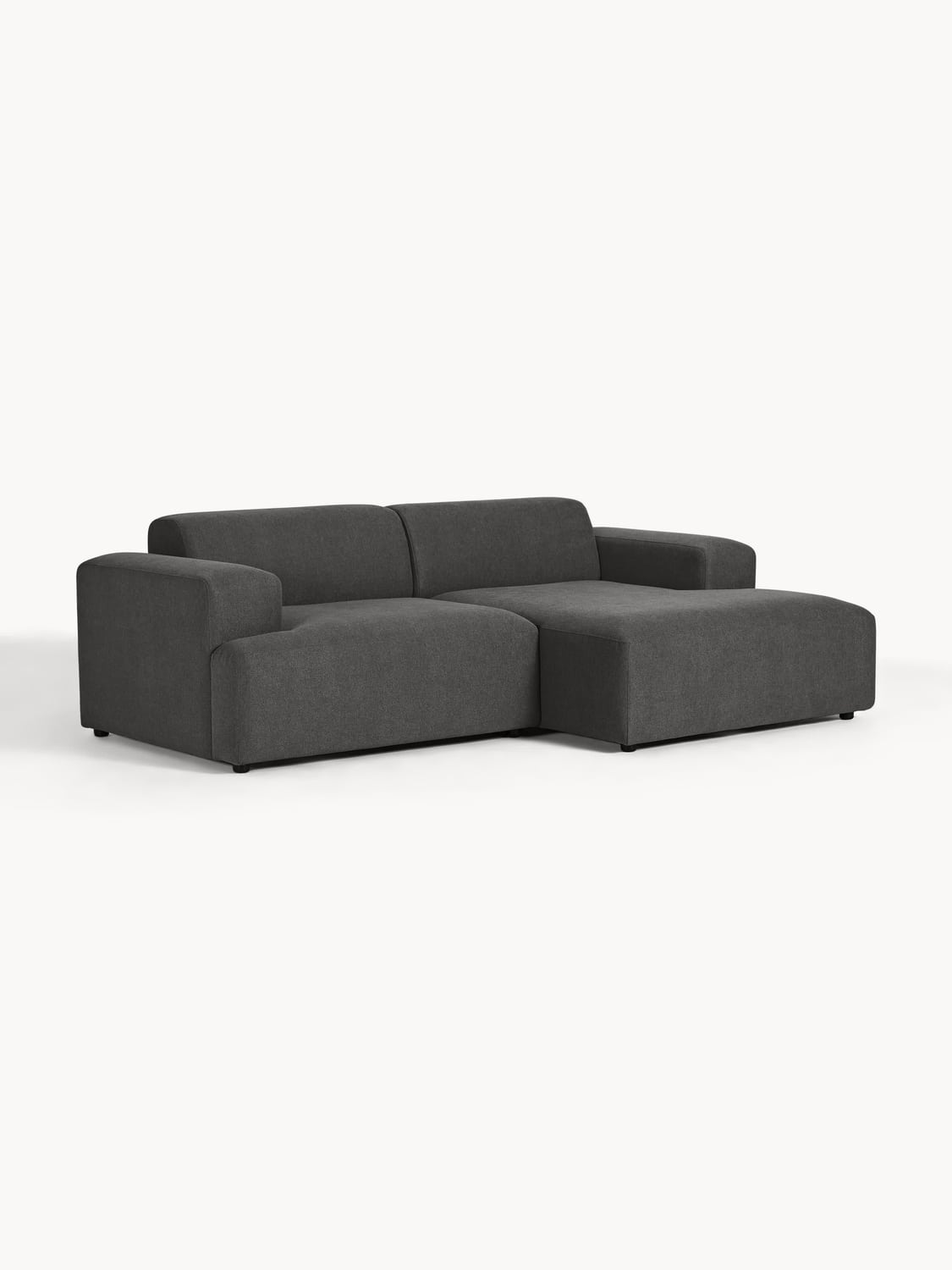 Melva Corner Sofa (3-seater) — Anthracite