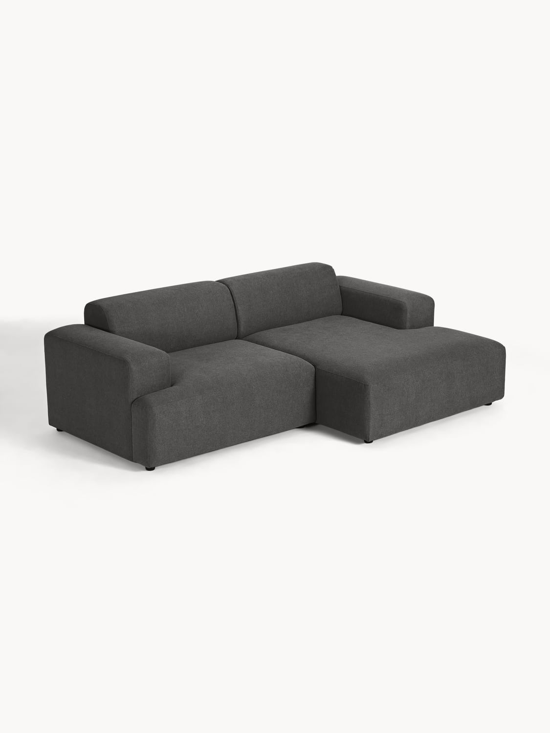 Melva Corner Sofa (3-seater) — Anthracite