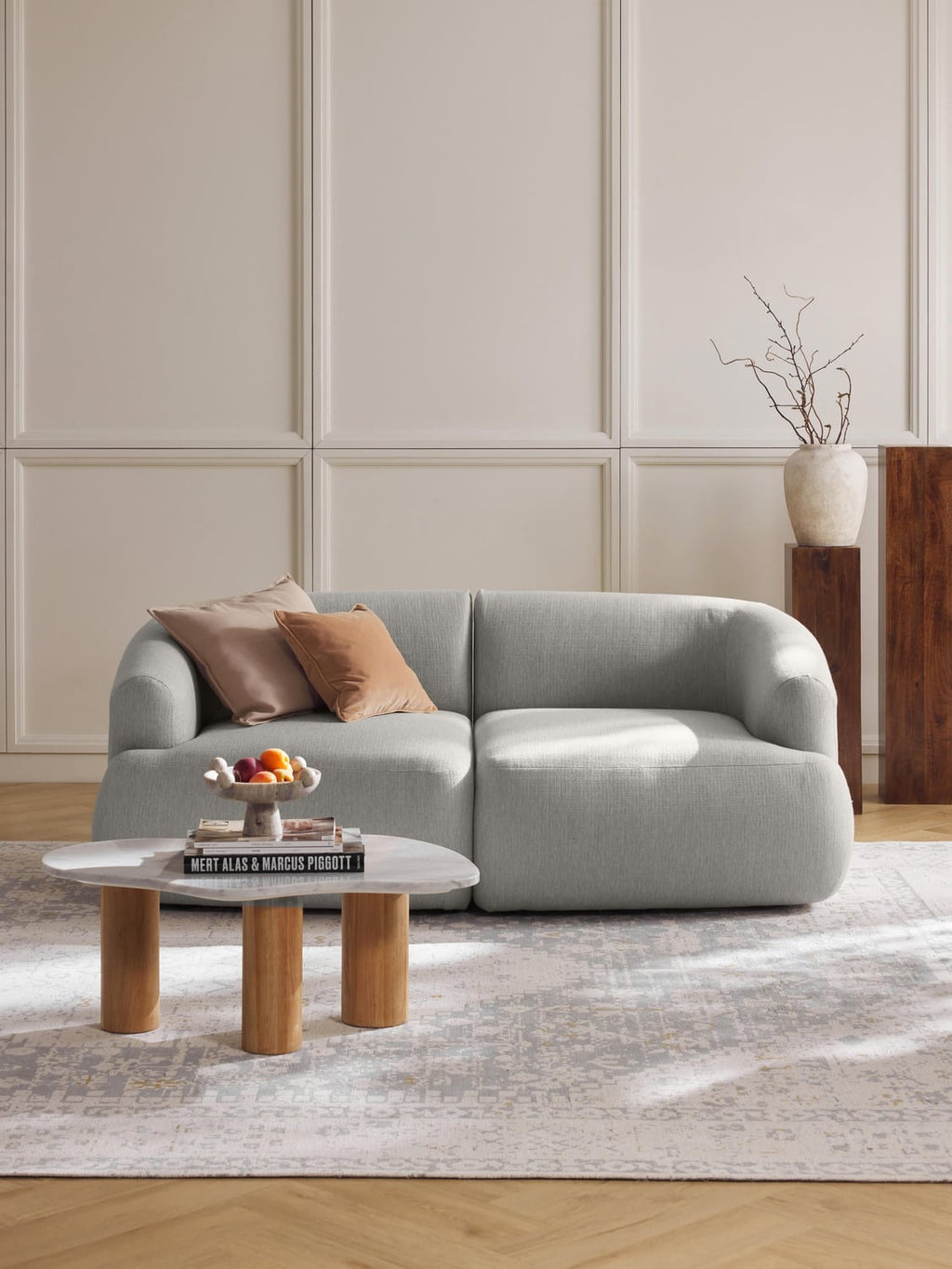 Sofia Modular Sofa (2-seater) — Grey