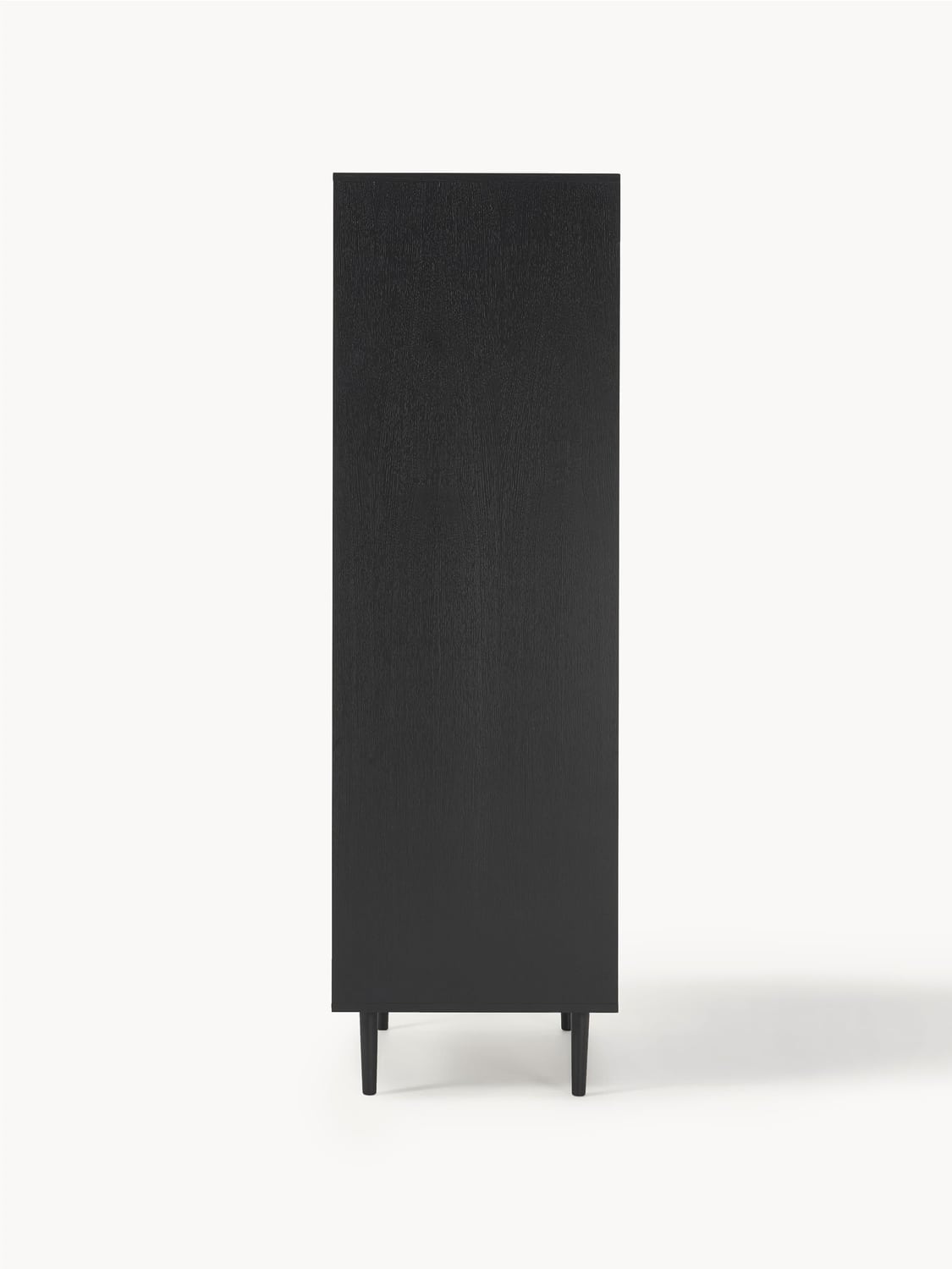 Aries Small Wardrobe with Viennese Cane, 2-door — Dark Grey