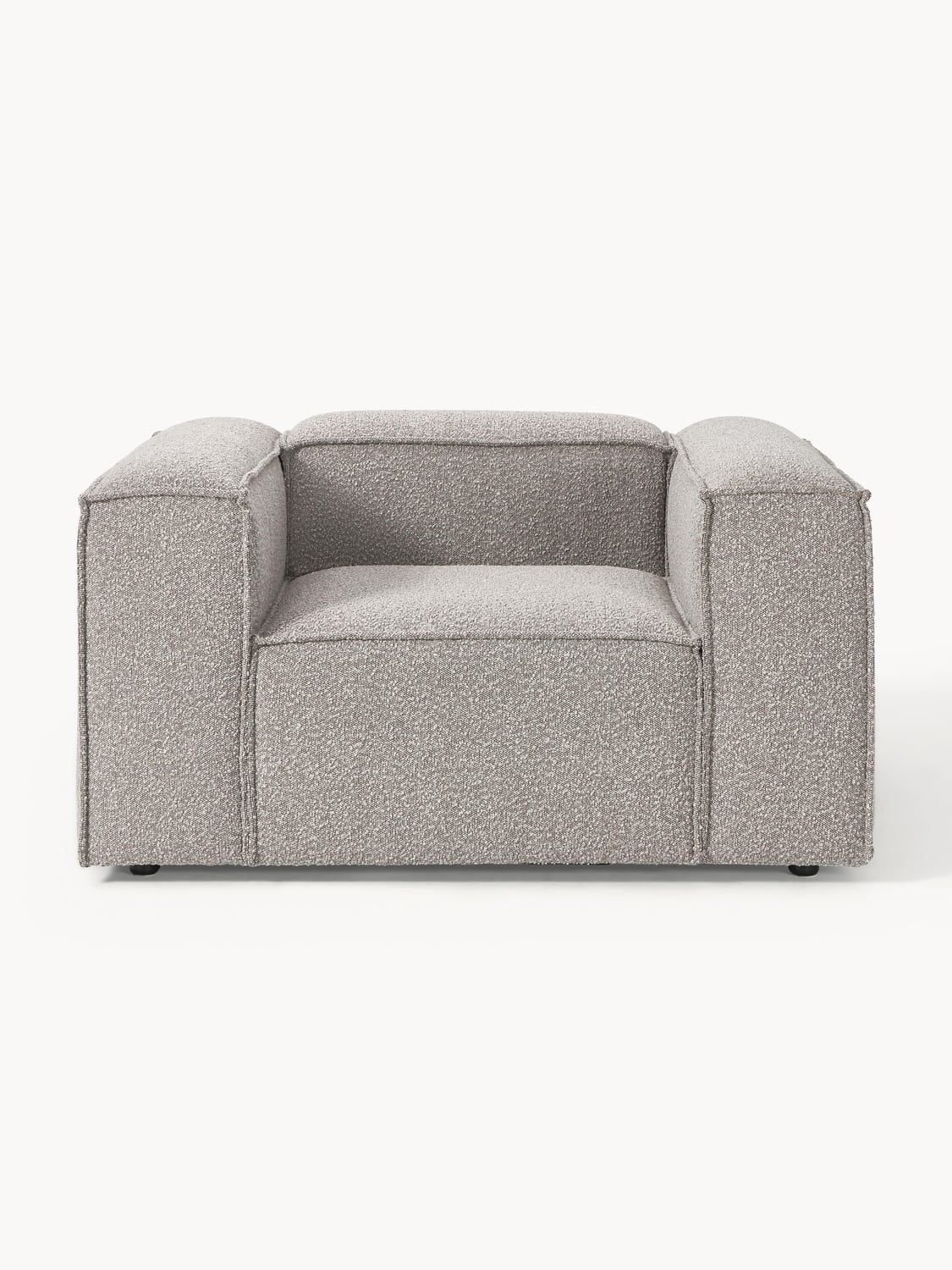 Lennon Armchair in Bouclé — Grey