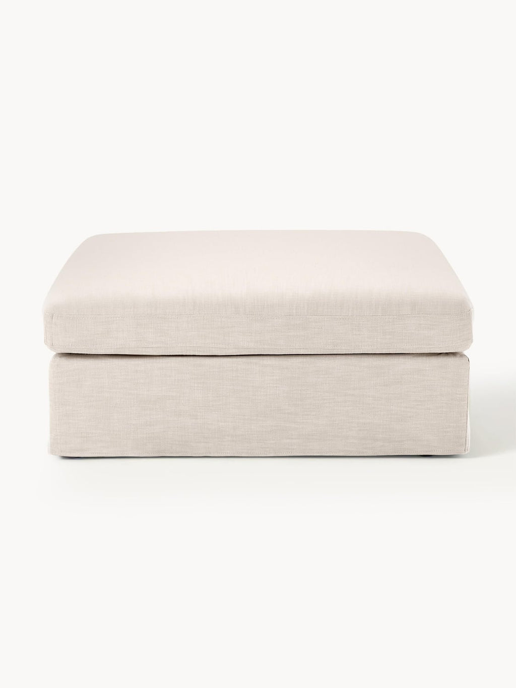 Russell Sofa Ottoman with removable covers — Off-White