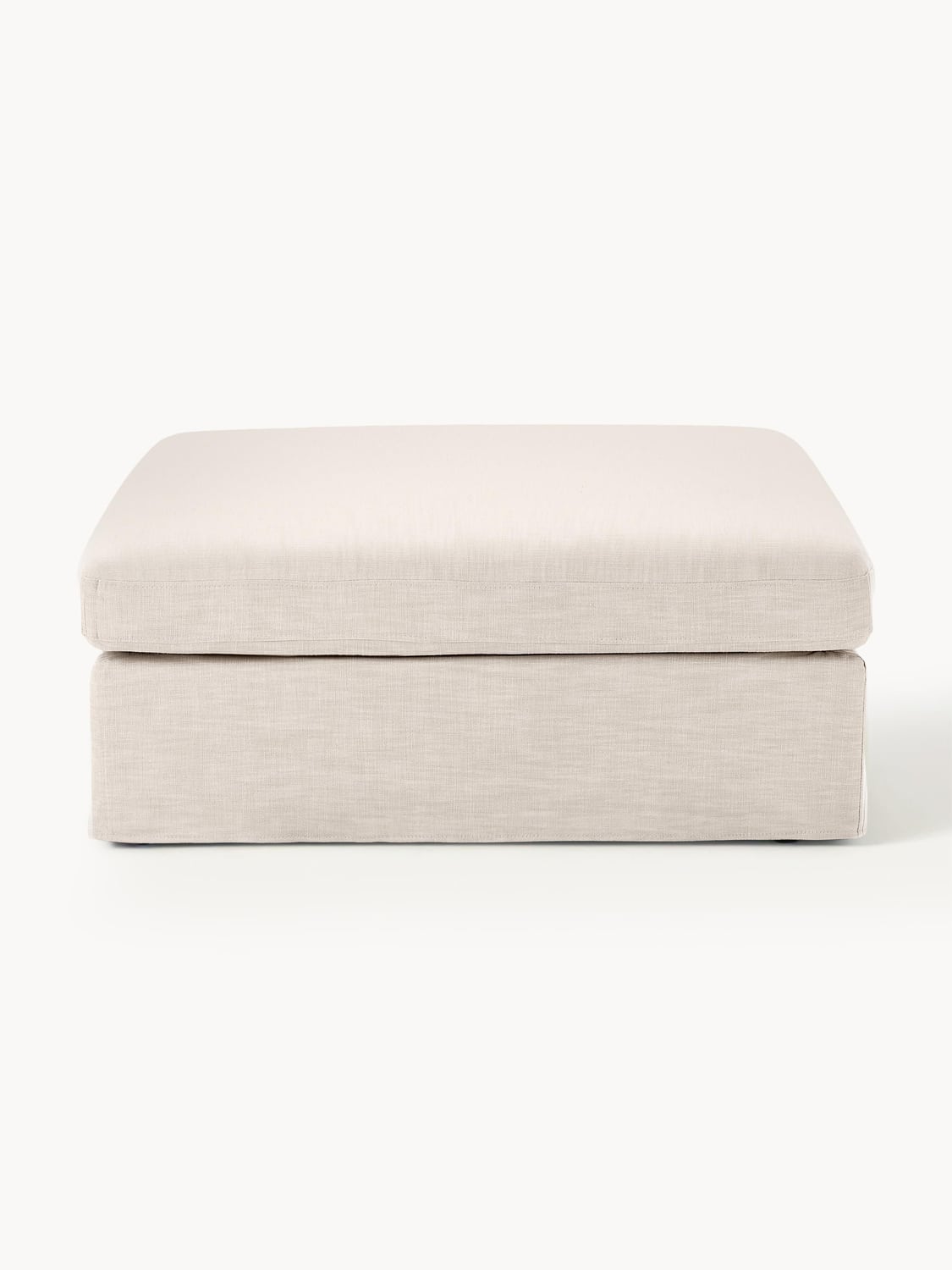 Russell Sofa Ottoman with removable covers — Off-White