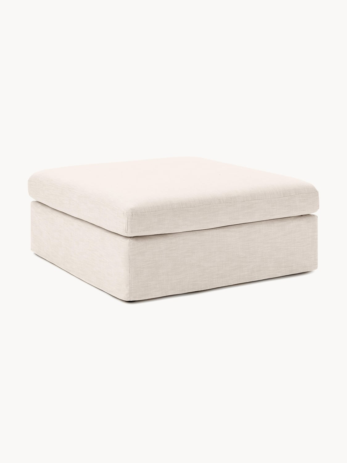 Russell Sofa Ottoman with removable covers — Off-White