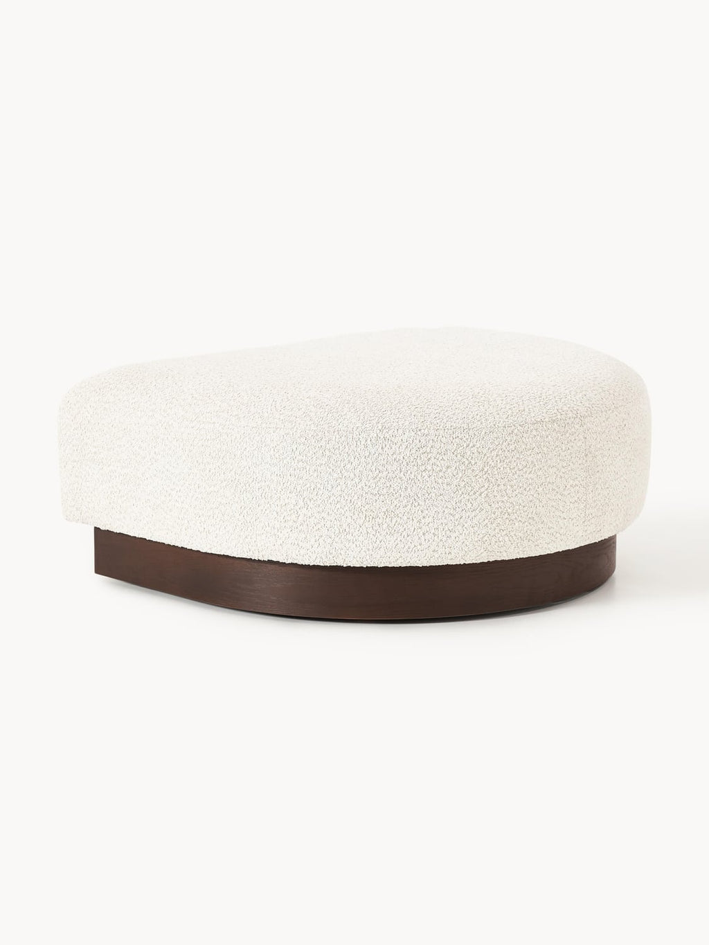 Natalie Sofa Ottoman in Teddy Bouclé — Oatmeal