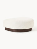 Natalie Sofa Ottoman in Teddy Bouclé — Oatmeal
