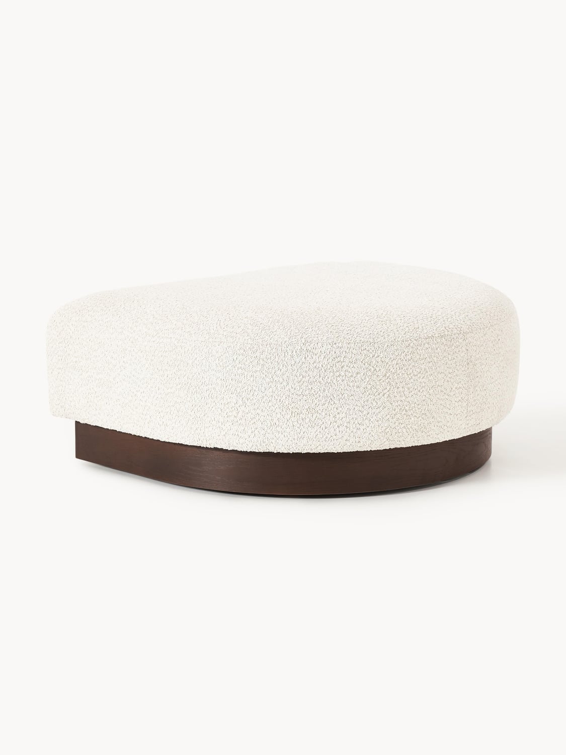 Natalie Sofa Ottoman in Teddy Bouclé — Oatmeal