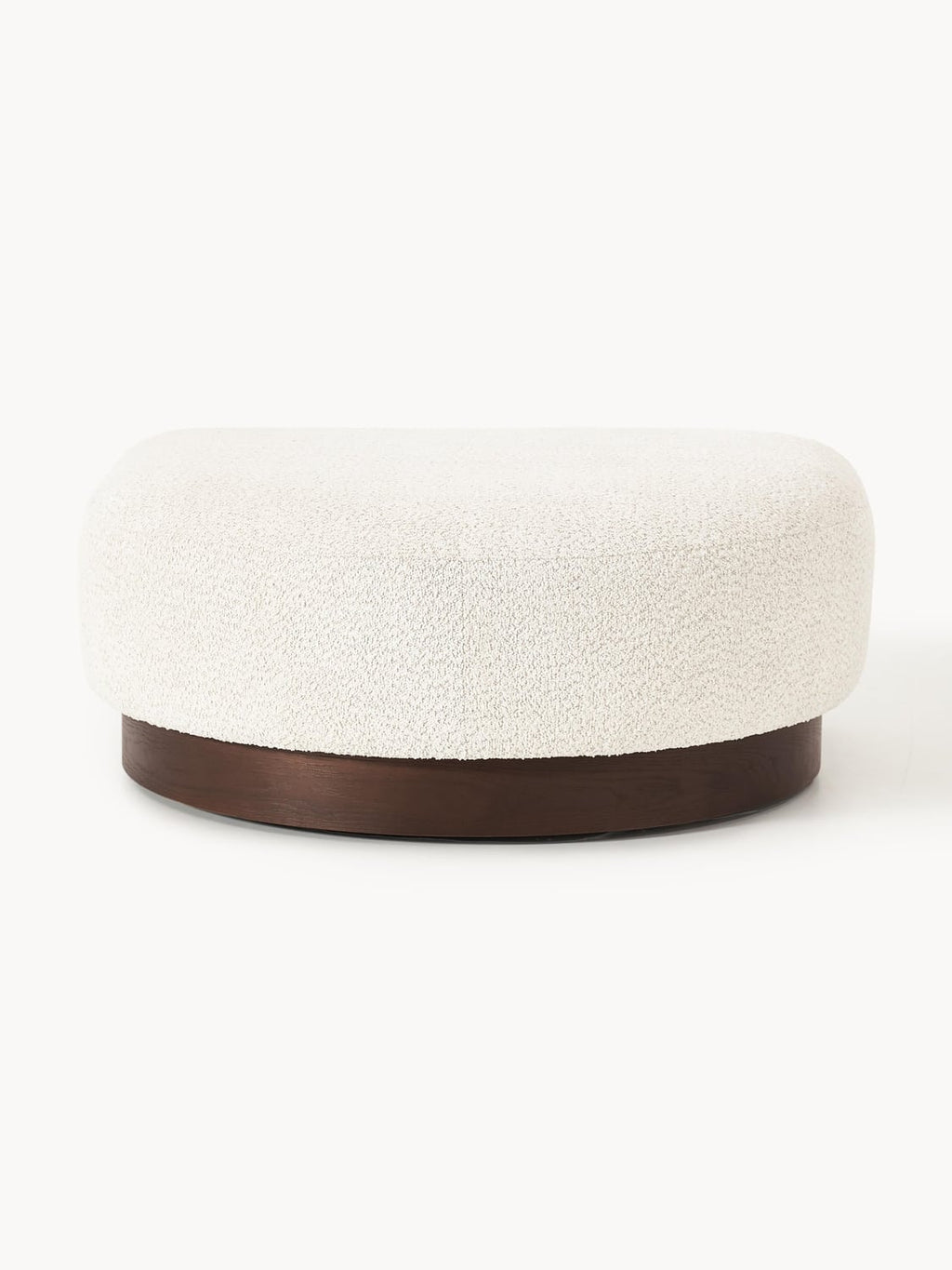 Natalie Sofa Ottoman in Teddy Bouclé — Oatmeal
