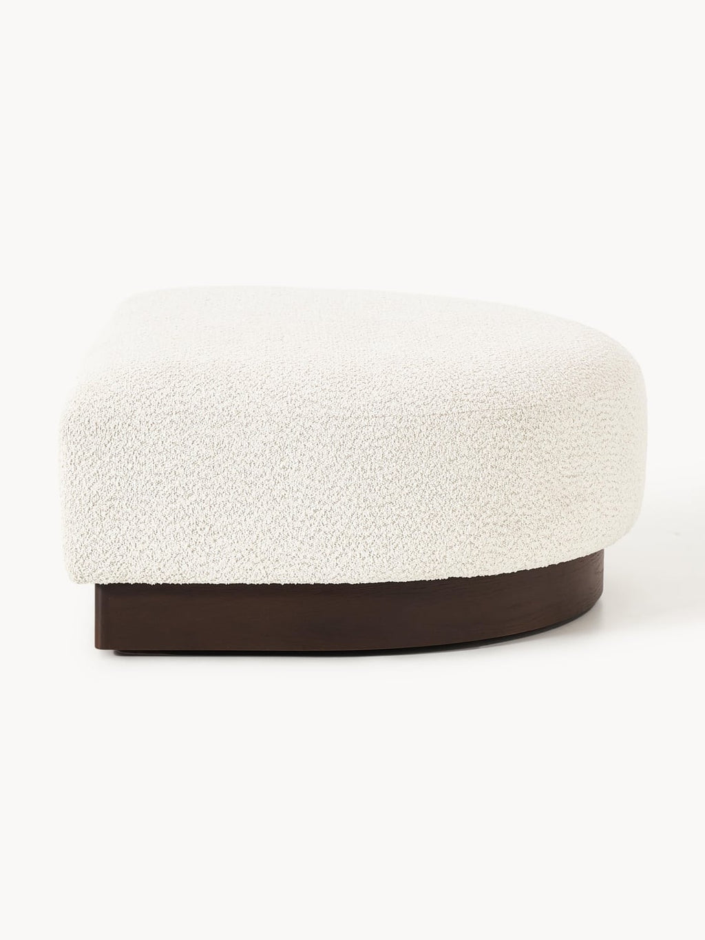 Natalie Sofa Ottoman in Teddy Bouclé — Oatmeal
