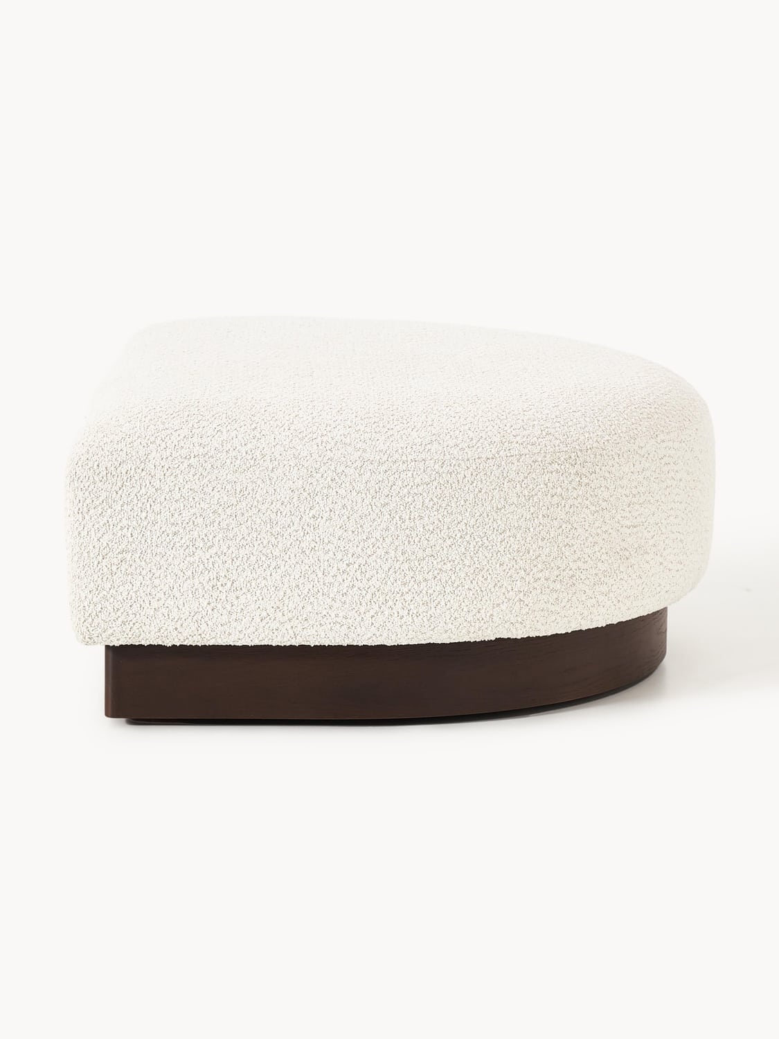 Natalie Sofa Ottoman in Teddy Bouclé — Oatmeal