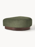 Natalie Sofa Ottoman in Teddy Bouclé — Olive