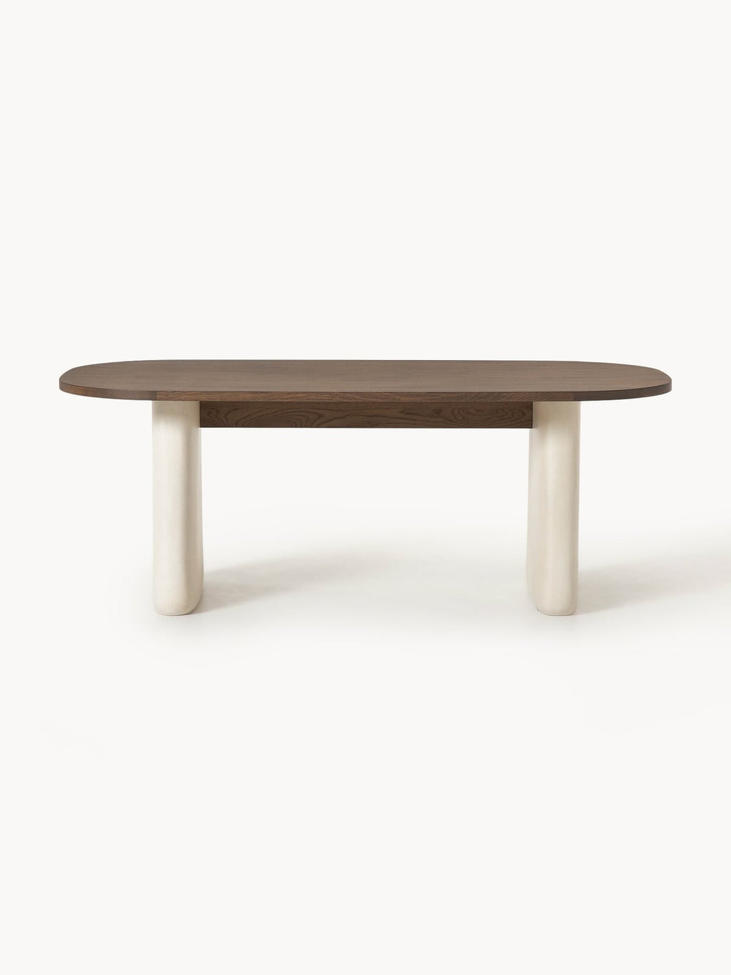 Dune Oval Dining Table in Oak, in various sizes — Sand Beige