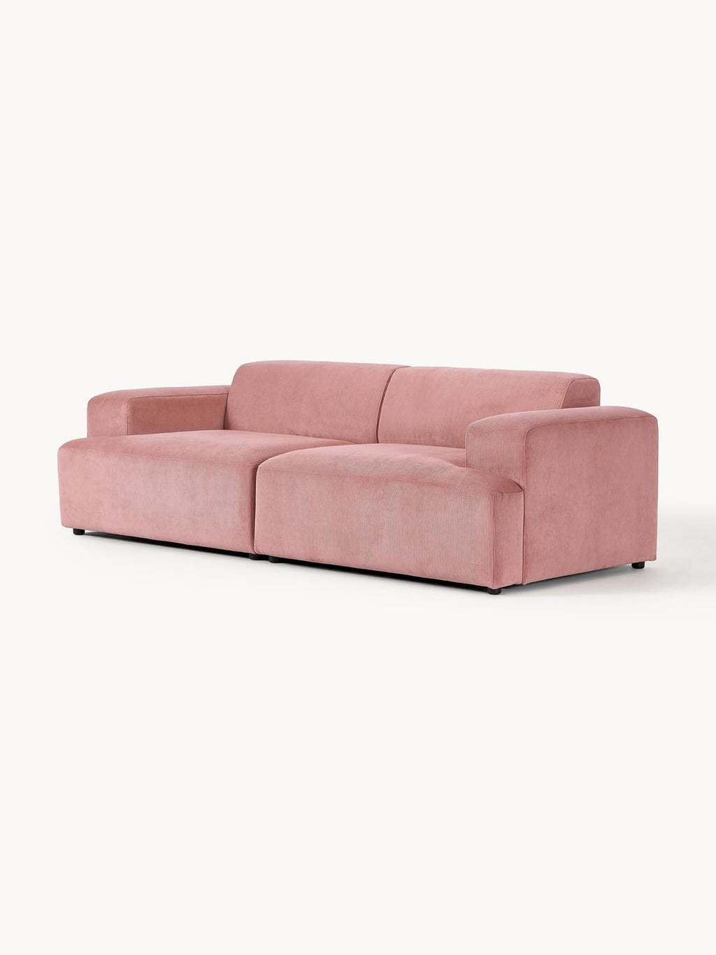 Melva Corduroy-Sofa (3-seater) — Pink