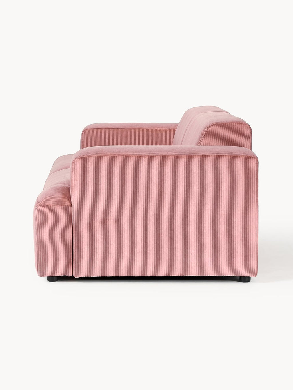 Melva Corduroy-Sofa (3-seater) — Pink