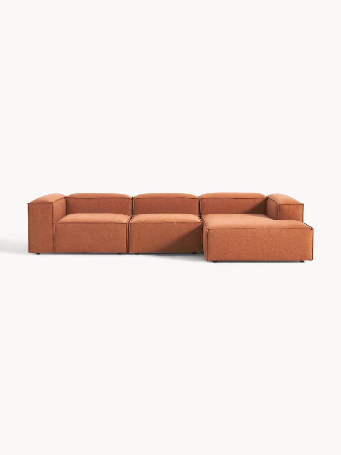 Lennon Modular Corner Sofa (4-seater) — Terracotta
