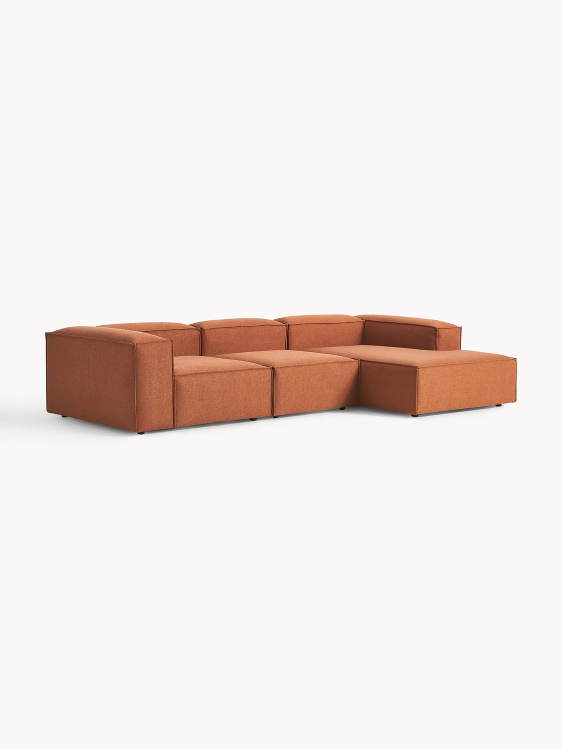 Lennon Modular Corner Sofa (4-seater) — Terracotta