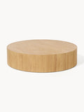 Dan Round XL Wood-Coffee Table — Sand