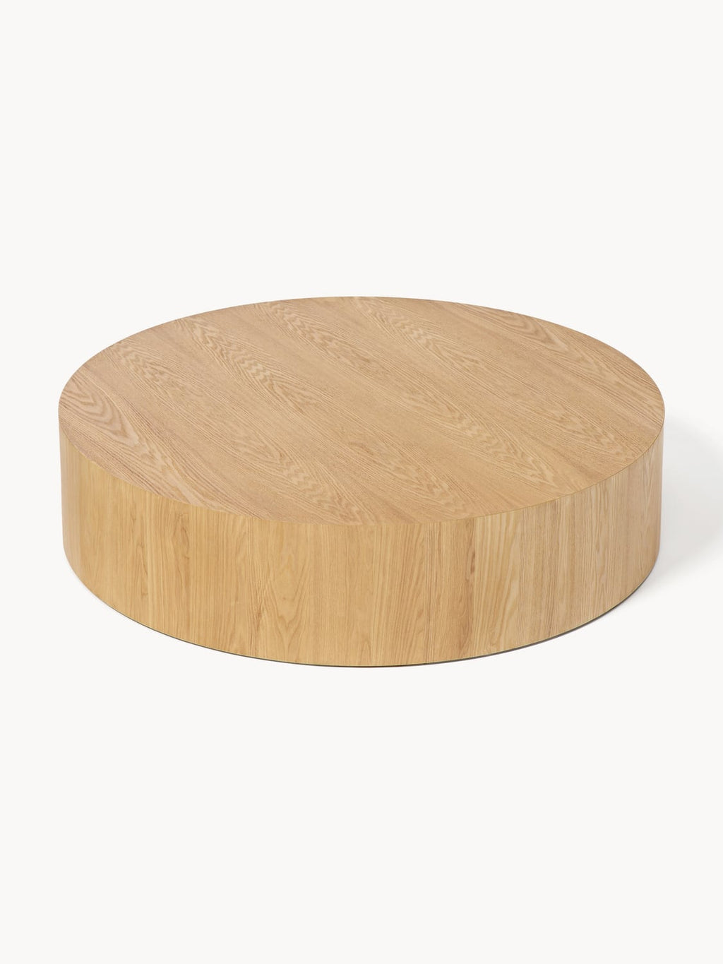 Dan Round XL Wood-Coffee Table — Sand