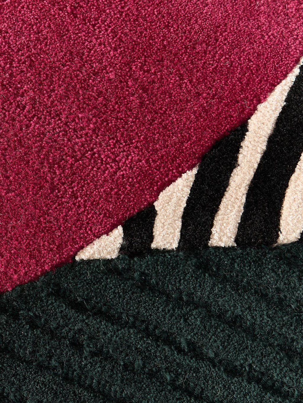 Rosco Hand-Tufted Wool Rug with High-Low Texture — Taupe