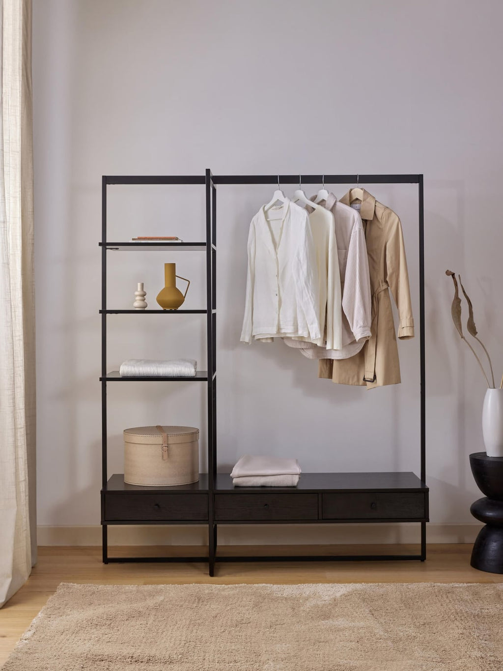 Pacey Open Wardrobe — Taupe
