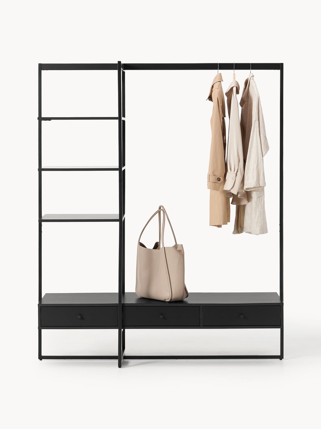 Pacey Open Wardrobe — Taupe