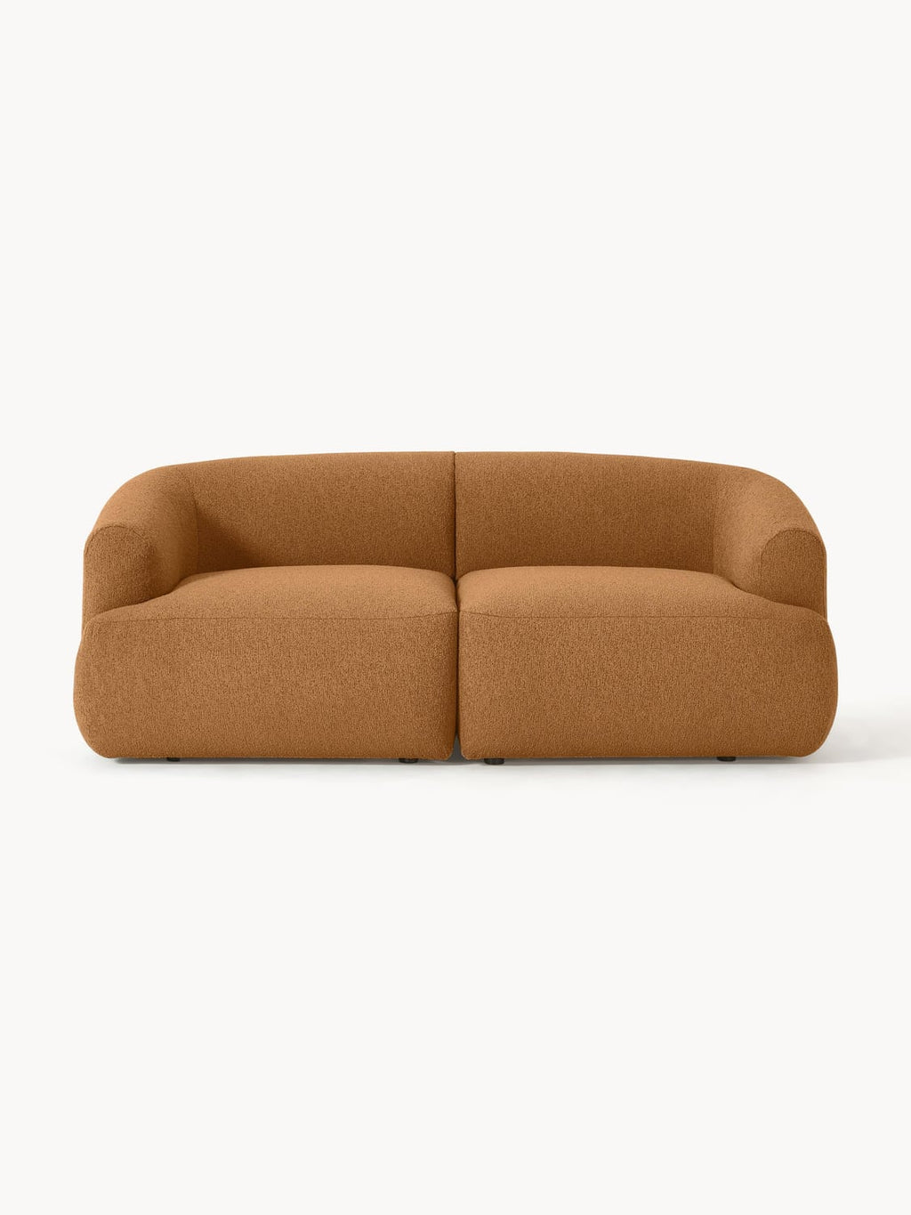 Sofia Modular Bouclé Sofa (2-seater) — Caramel