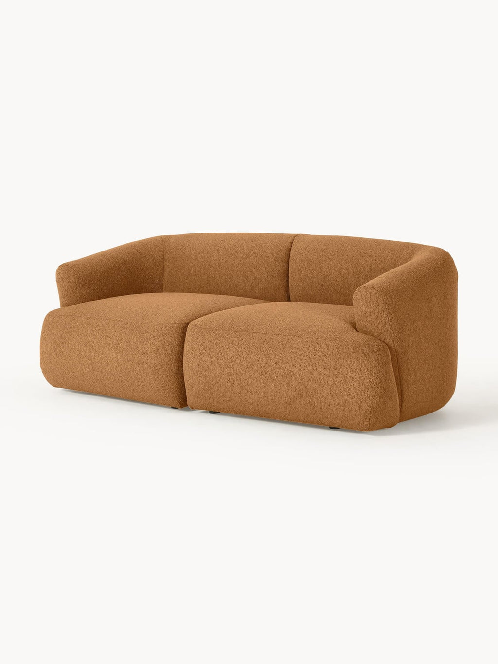 Sofia Modular Bouclé Sofa (2-seater) — Caramel