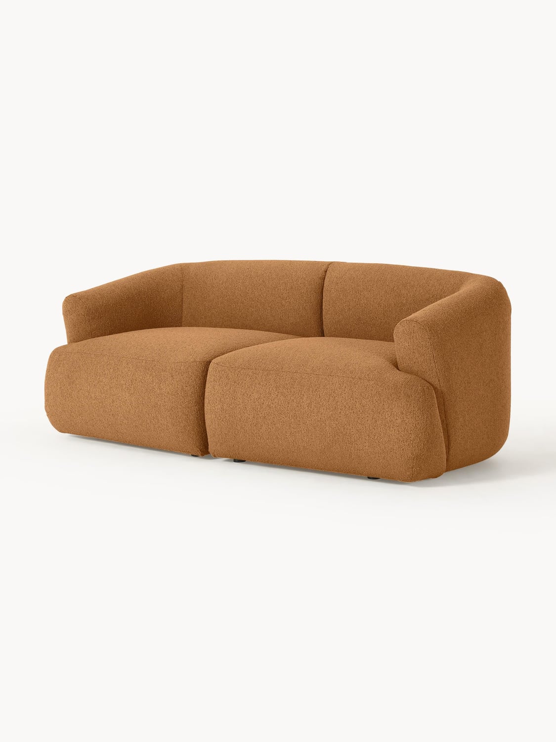 Sofia Modular Bouclé Sofa (2-seater) — Caramel