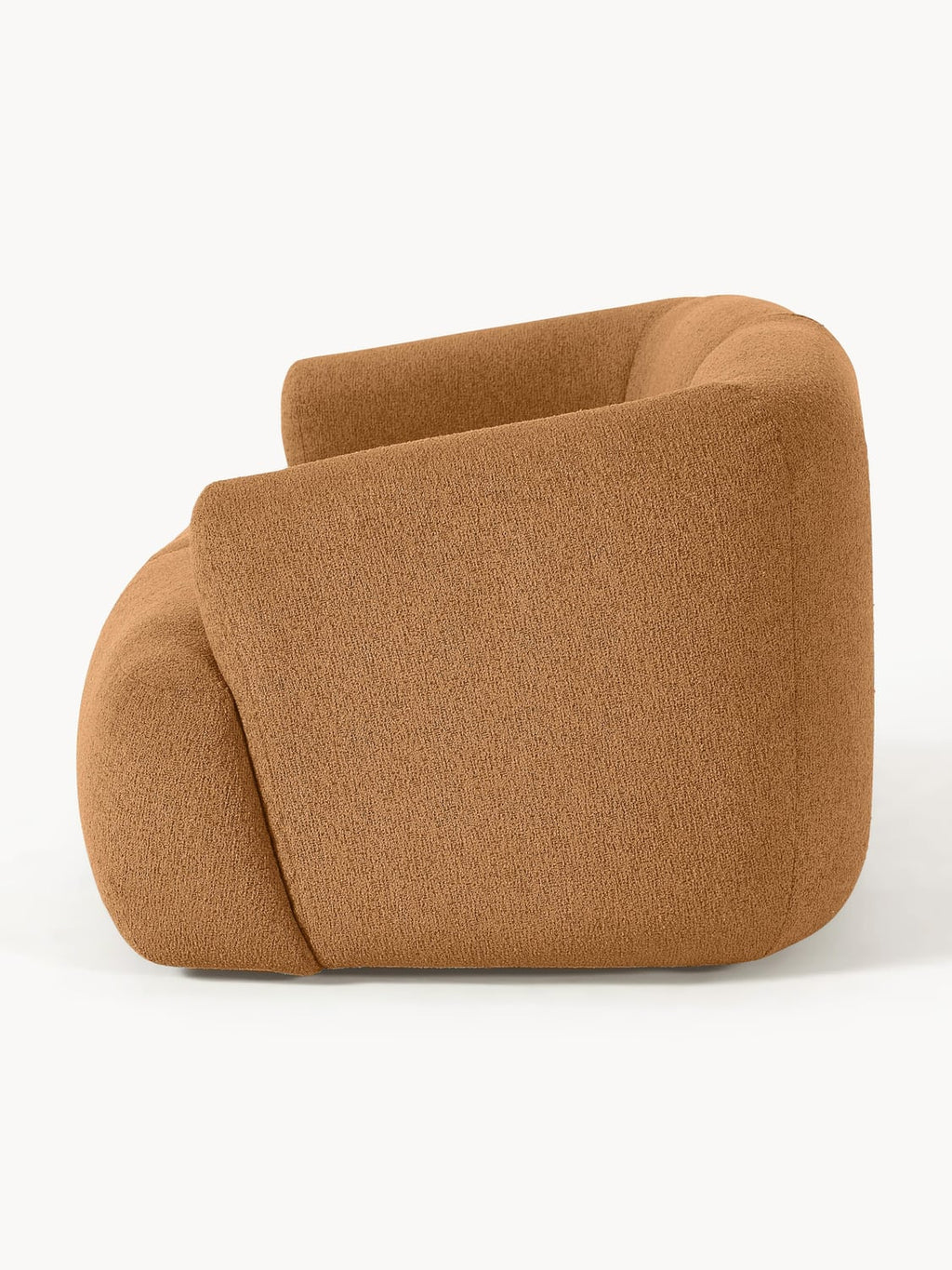 Sofia Modular Bouclé Sofa (2-seater) — Caramel