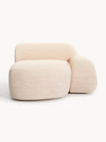 Wolke Bouclé-Chaise-Corner Module — Blush