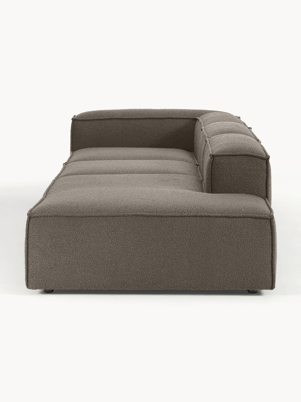 Lennon Modular XL Ottoman in Bouclé — Dark Grey