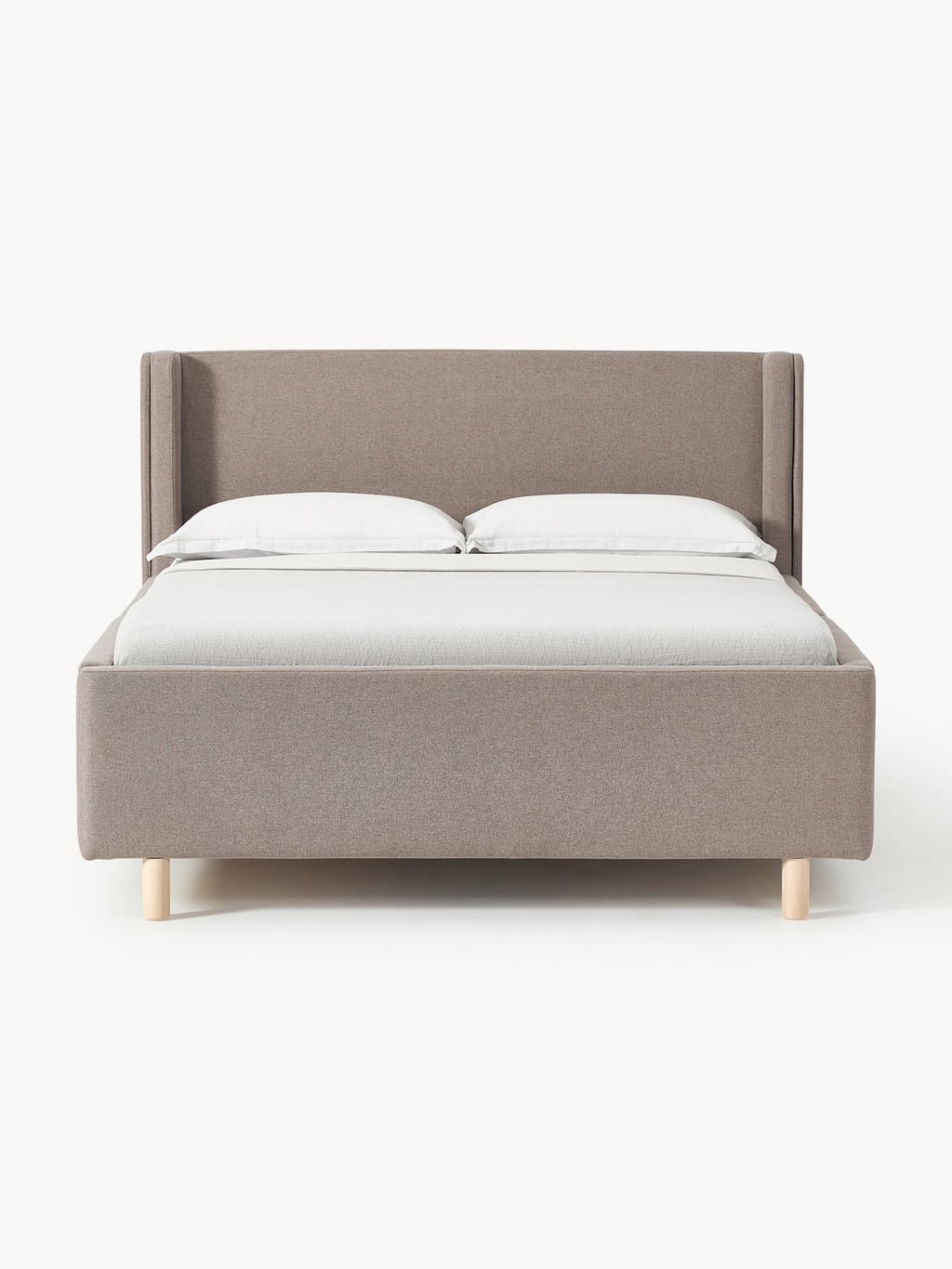 Arche Upholstered Bed with Drawers — Sage