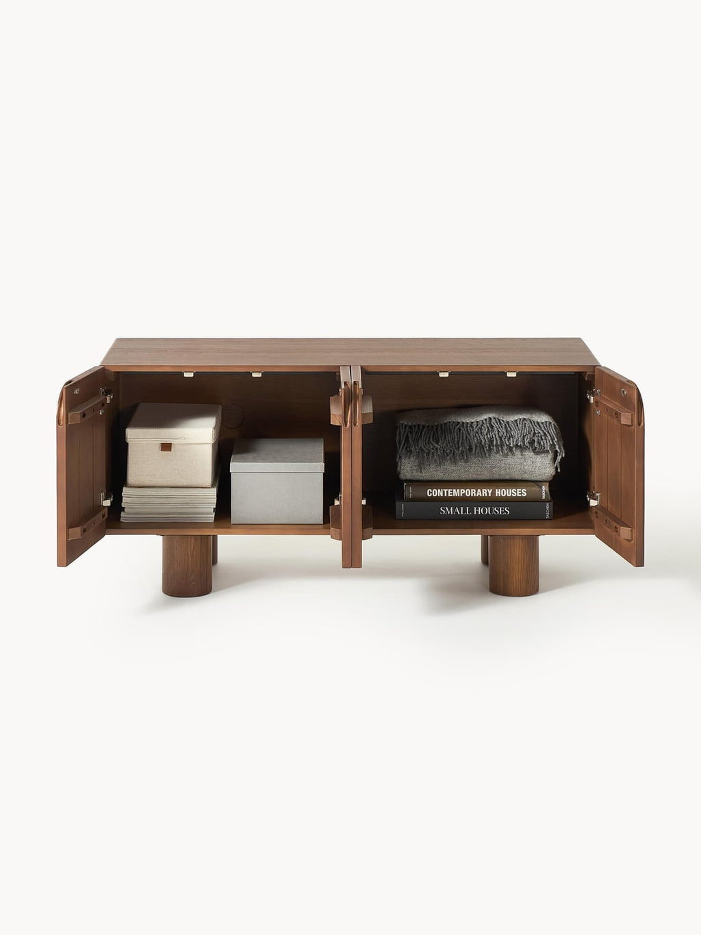 Cadi TV-Lowboard in Oak — Olive