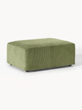 Melva Corduroy-Ottoman, B 99 x T 72 cm — Olive