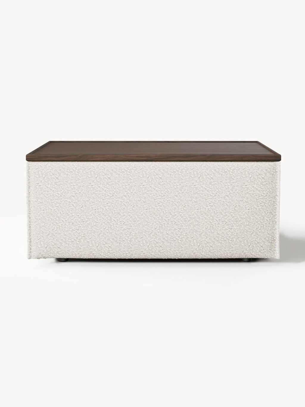 Lennon Sofa Ottoman in Bouclé with Storage — Oatmeal