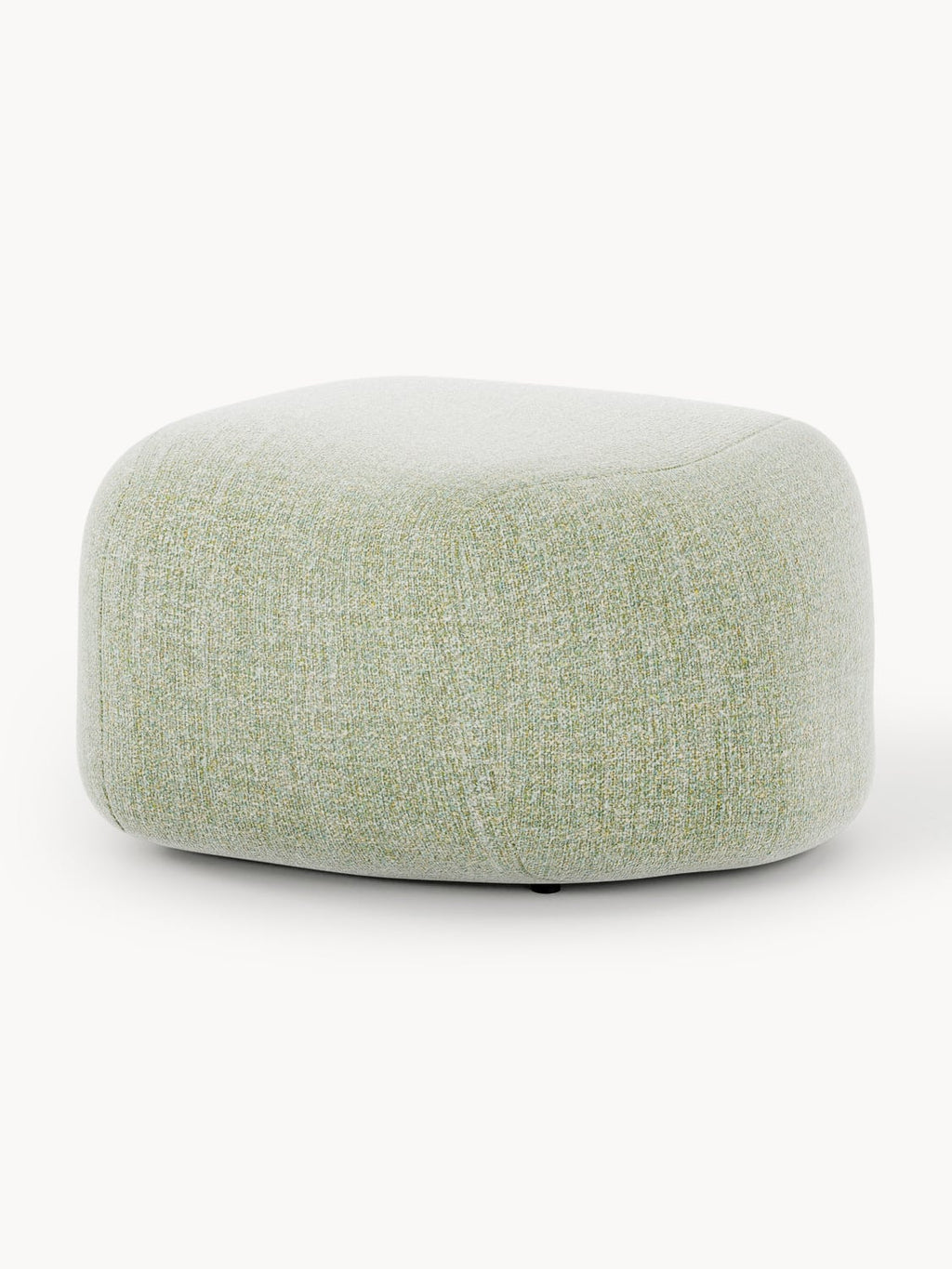 Wolke Oval Bouclé Sofa Ottoman — Oatmeal