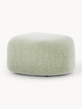 Wolke Oval Bouclé Sofa Ottoman — Oatmeal