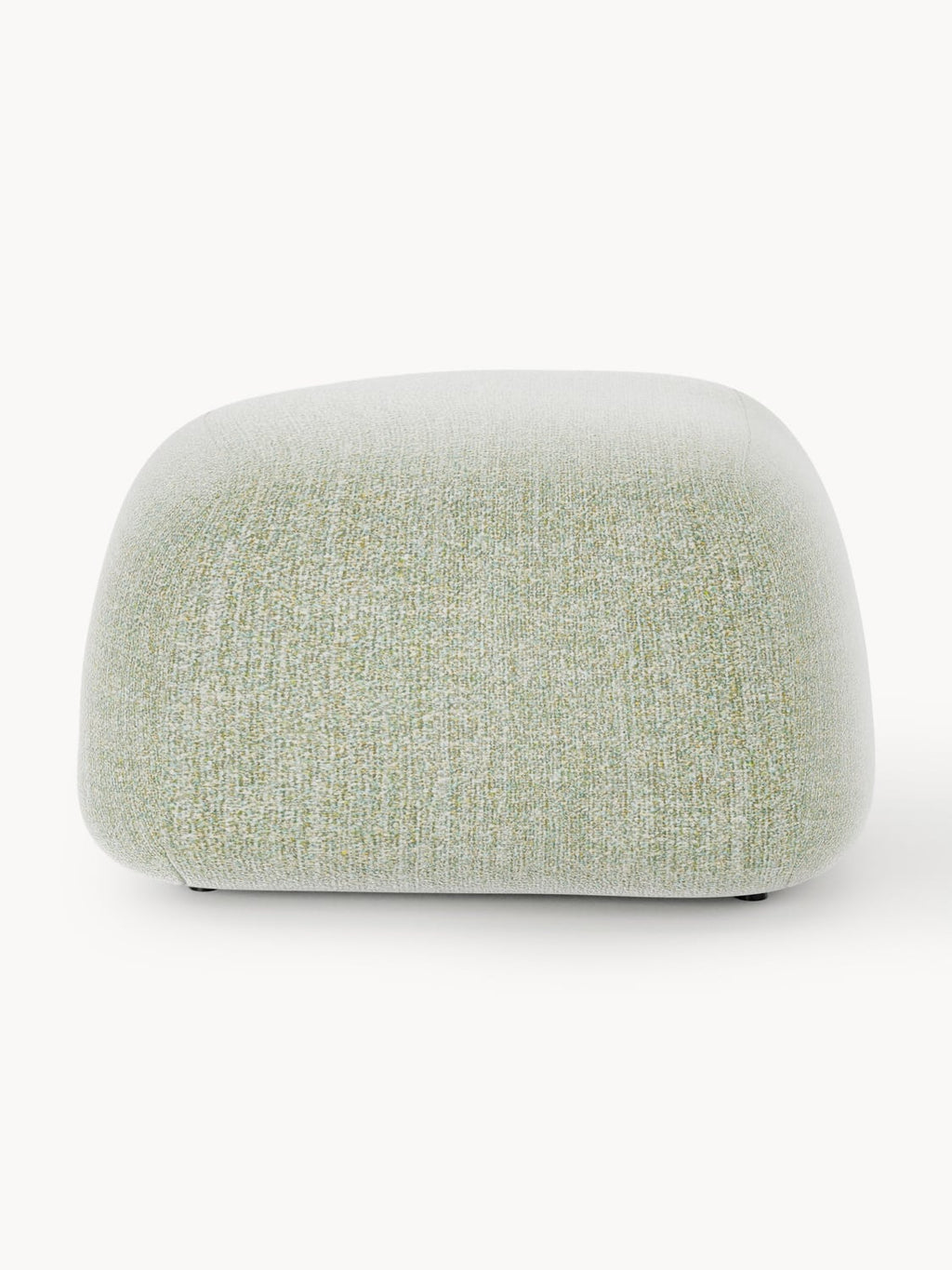 Wolke Oval Bouclé Sofa Ottoman — Oatmeal