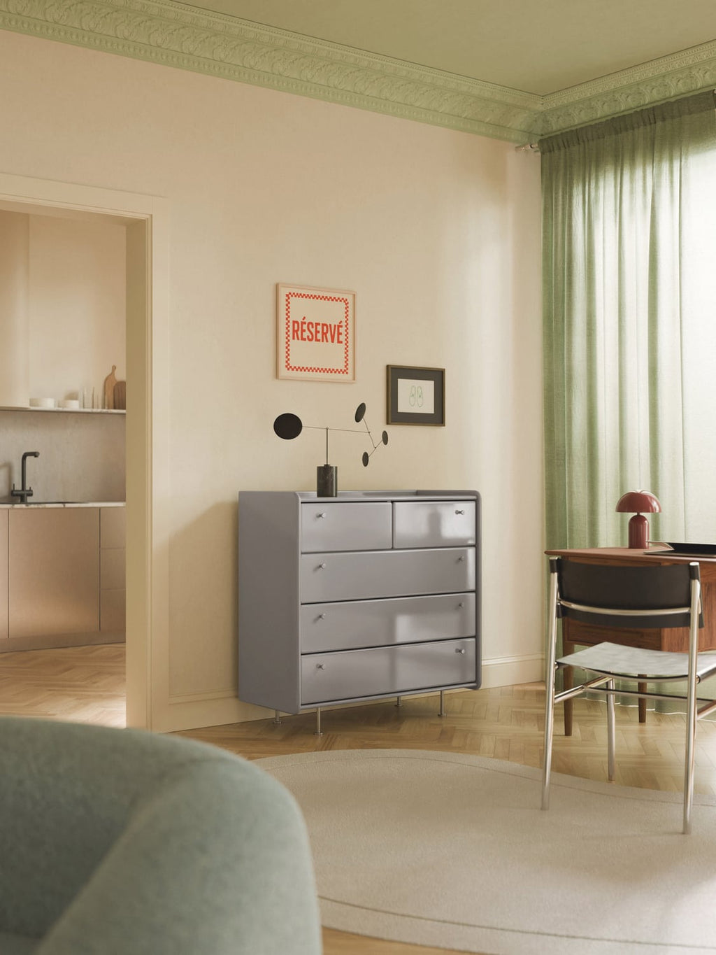 Coya Chest of Drawers — Taupe