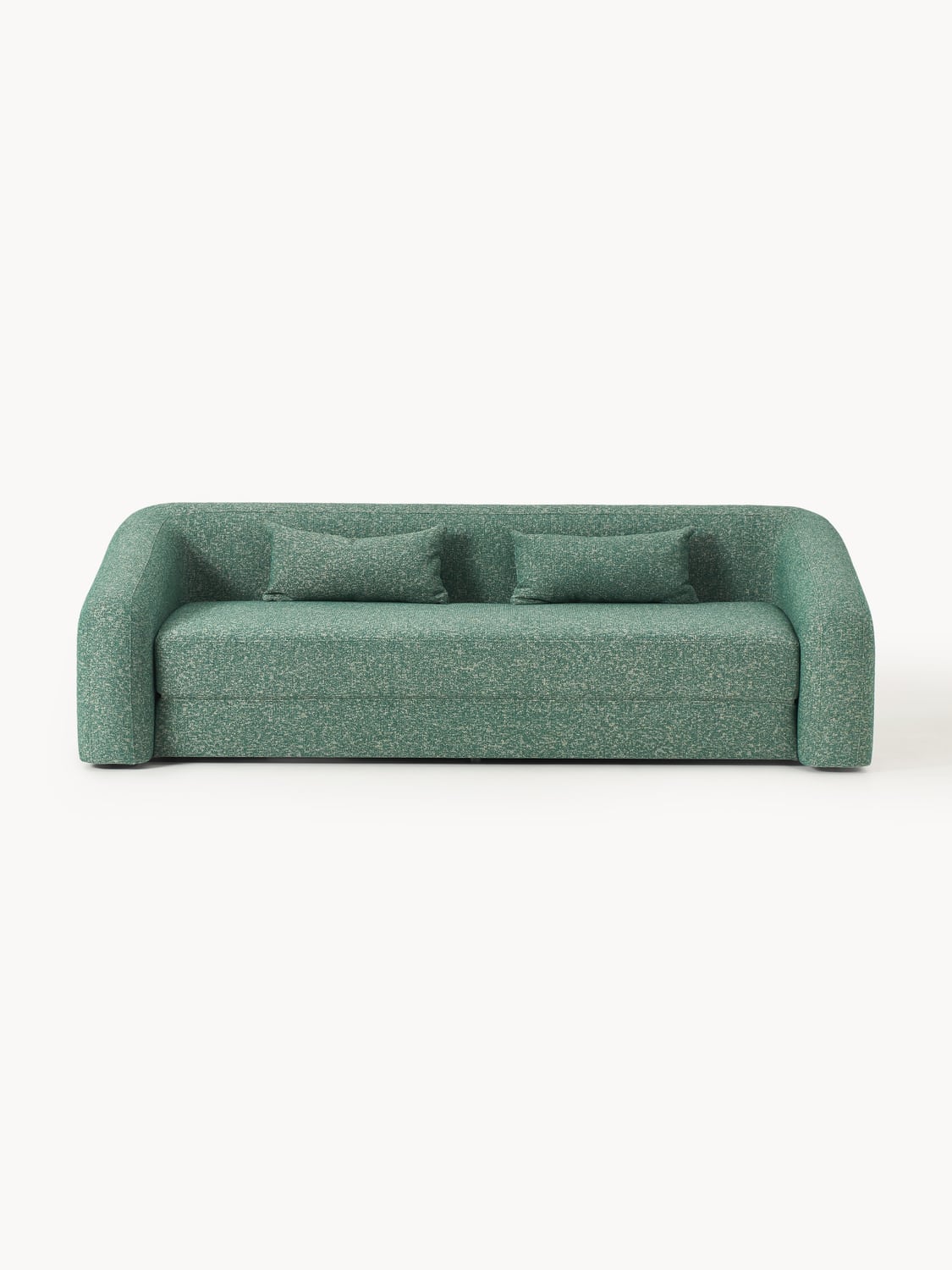 Eliot Bouclé-Sofa Bed (3-seater) — Teal