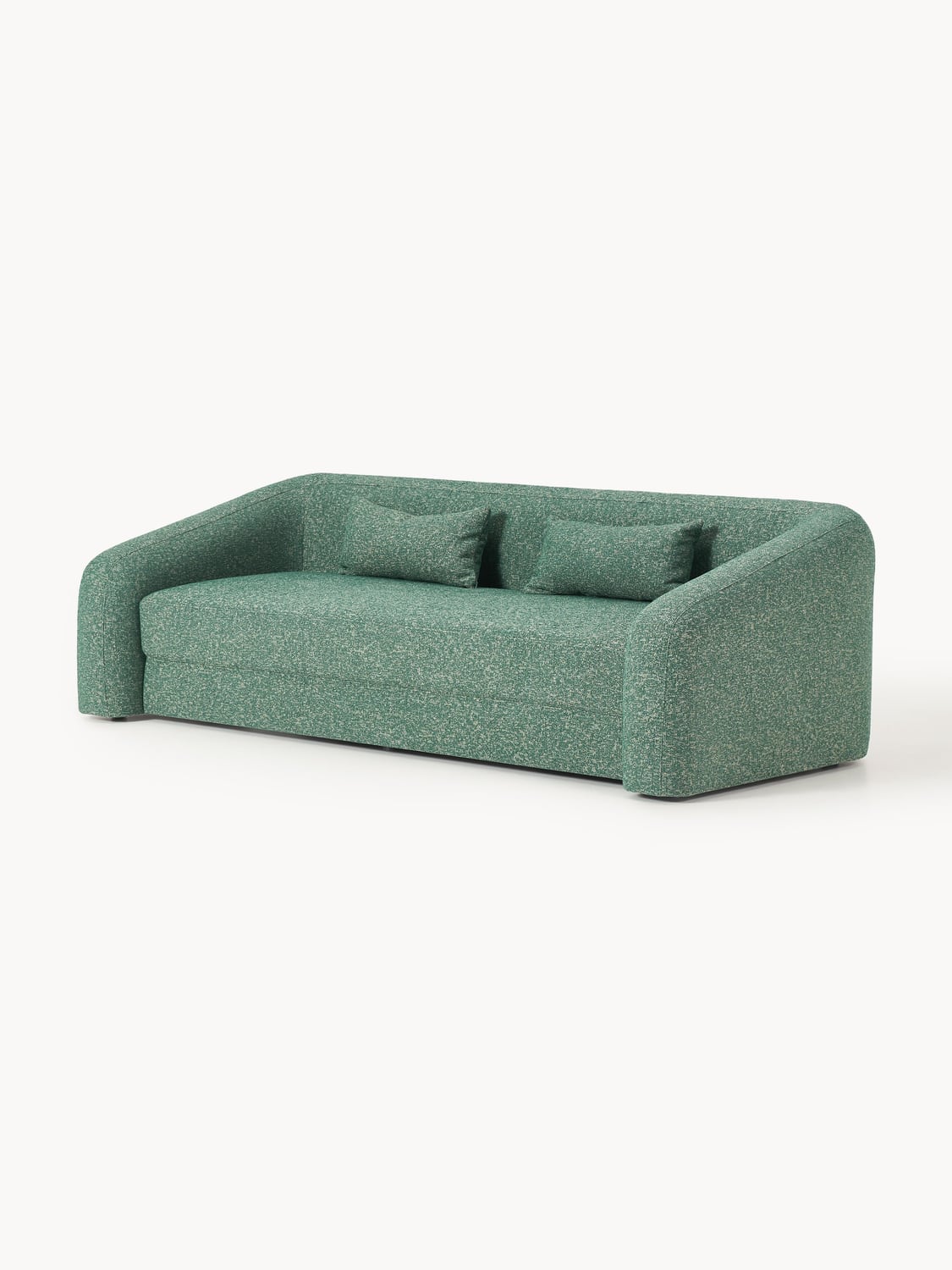 Eliot Bouclé-Sofa Bed (3-seater) — Teal