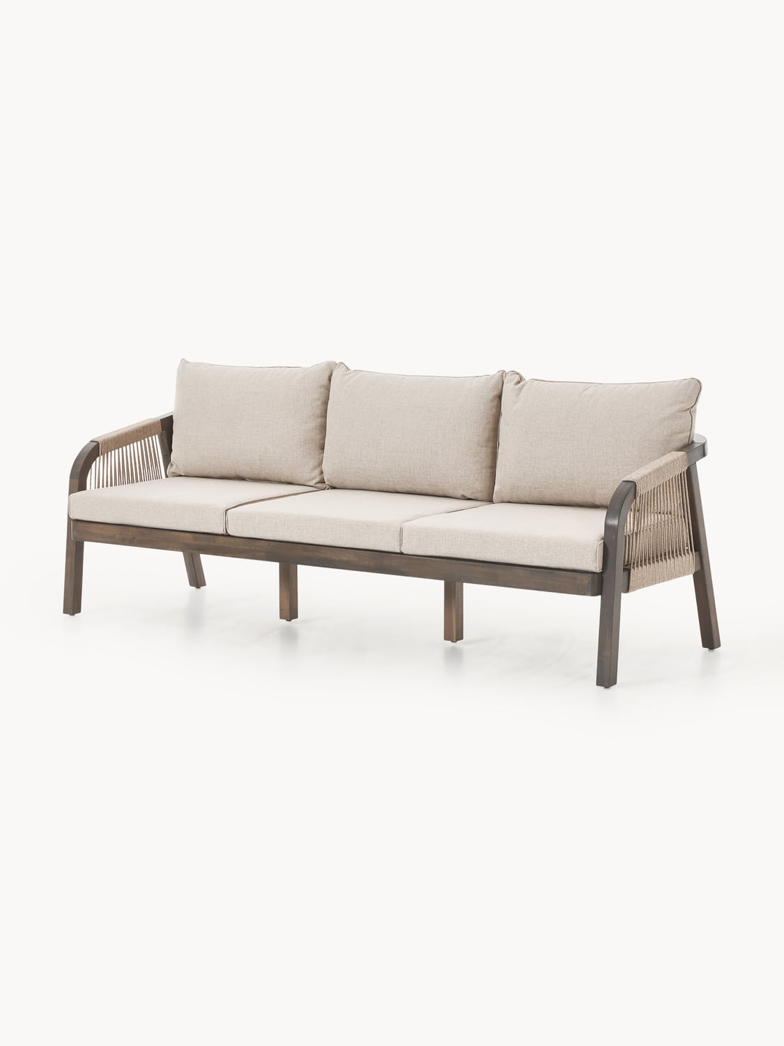Lu Garden Lounge Sofa (3-seater) in Acacia — Oatmeal