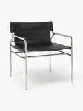 Dion Leather-Armchair — Grey